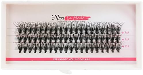 Misslammode 0.10mm 20 Hairs 12mm Charm Weightless Individual Eyelash Extensions Cluster False Lashes for Both Professional and Personal Use DIY Style