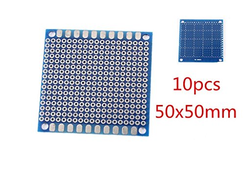 10 Pcs DIY Single Side Tinned Prototyping PCB Circuit Universal Board 5cmx5cm - Thumbnail 2