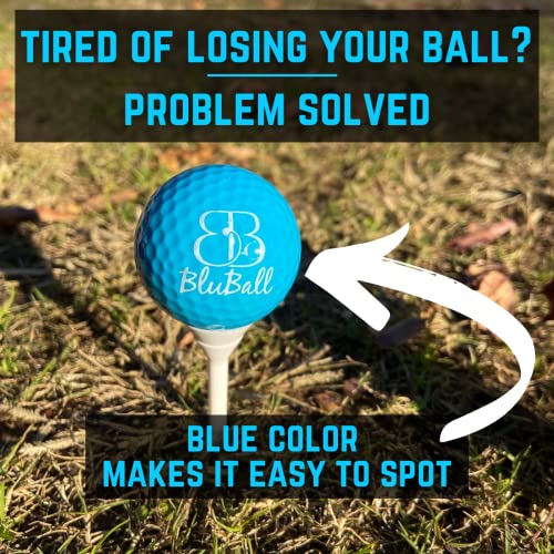 BluBall Distance Plus Golf Balls Made for Low Spin High Speed Golfers