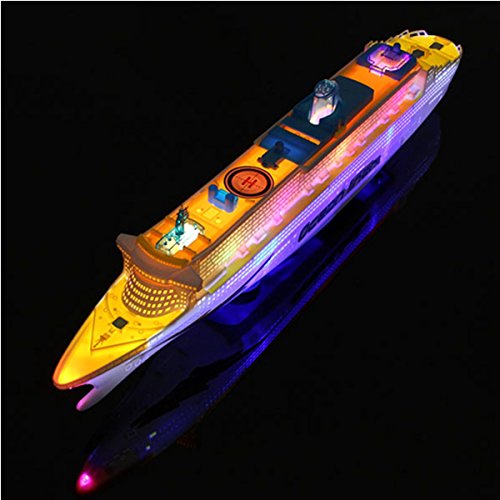 SICA Ocean Liner Ship Boat Electric Toy Flash LED Lights Sounds Kid Gift - Thumbnail 3