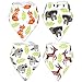 Stadela Baby Adjustable Bandana Drool Bibs for Drooling and Teething Nursery Burp Cloths 4 Pack Unisex Baby Shower Gift Set for Girl and Boy – Enchanted Forest Woodland Animal Fox Bear Deer Raccoon
