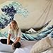 Martine Mall Tapestry Wall Tapestry Wall Hanging Tapestries The Great Wave Off Kanagawa Katsushika Hokusai Thirty-six Views Mount Fuji Tapestry Wall Art (The Great Wave Off Kanagawa, 51