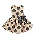 Fitwarm Vintage Pink Polka Dot Dog Dress for Pet Clothes Vest Shirts, Large