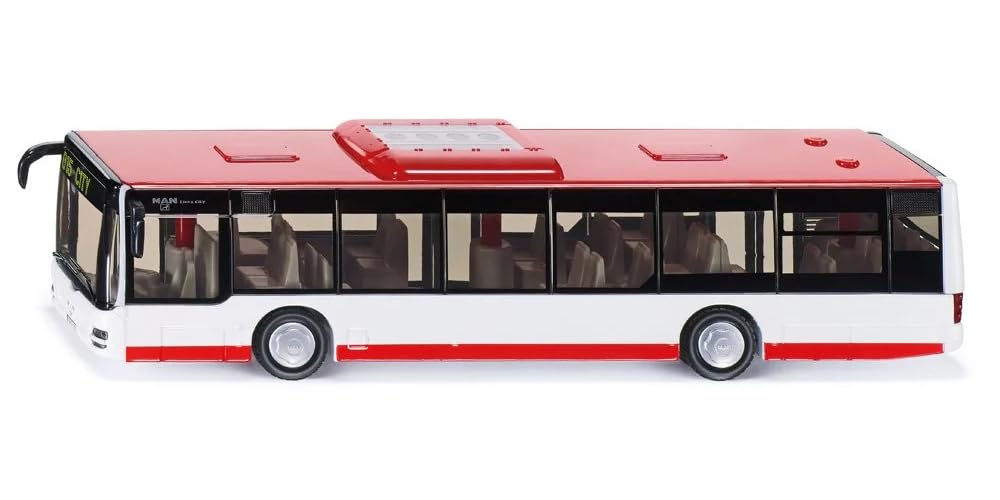 siku 3734, City Bus, 1:50, Metal,Plastic, Functional doors, Red,White — image 1