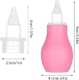 Firtink 2 Packs Baby Nasal Aspirator Pink Green Nasal Cleaner view 2