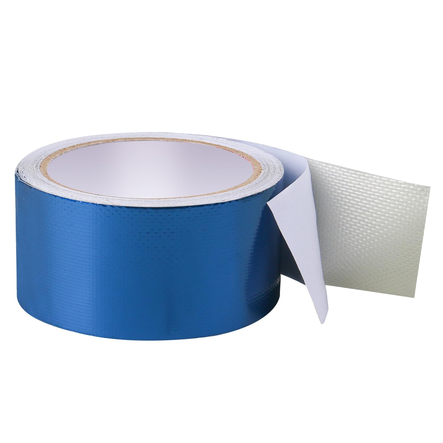 Hosifiy PVC Tarpaulin Tape, 8m x 5cm PVC Tarpaulin Repair Tape for PVC Coated Parasol, Truck Tarpaulin, Nylon, Tent, Awning Fabric Blue