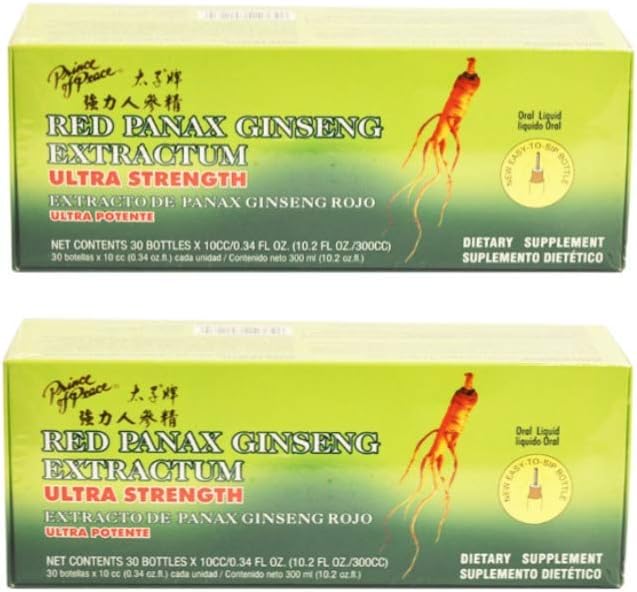 Prince of Peace, Red Panax Ginseng Extractum, Ultra Strength, 2Pack: Health & Personal Care