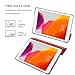 ProCase for iPad 9th/ 8th/ 7th Generation Case 10.2 Inch (2021/2020/2019 Release), 10.2 iPad Case 9th/ 8th/ 7th Gen Cover, Slim Smart Cover with Translucent Hard Shell Back -Red