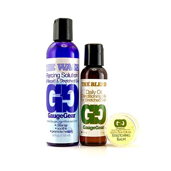 Gauge Gear Premium Stretched Ear Care Kit Piercing