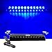 12V Car Truck Emergency Strobe Flash Light Sucker Dashboard Interior Windshield Warning Light Bar Current (12LED, Blue)