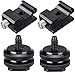 Hot Shoe Mount Adapter 1/4" Flash Cold Shoe Mount to Tripod Screw Adapter DSLR Camera Rig-4 Packs primary