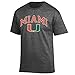 Elite Fan Shop Miami Hurricanes Tshirt Charcoal - L