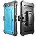 SUPCASE Unicorn Beetle Pro Series Case for iPhone 7 Plus/8 Plus, Built-in Screen Protector, Full-Body Rugged Holster (Blue)