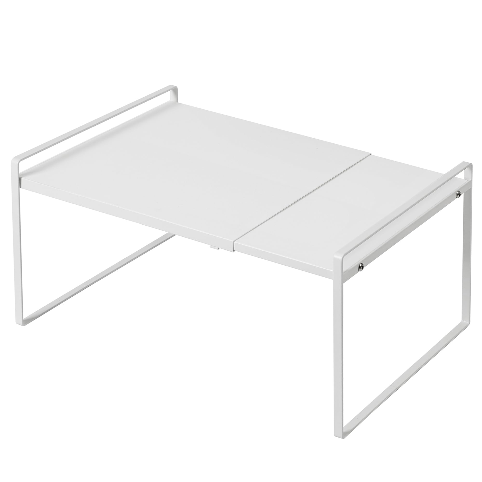 Photo 1 of Nxconsu Expandable Cabinet Shelf Organizer Riser for Kitchen Pantry Cupboard Under Sink Countertop Home Storage Organization Rack Space Saver Freestanding Heavy Duty Nonslip Stackable White X Large