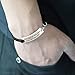 “One day all the hard work will pay off” Pendant Leather Bracelet - Friends Family Jewelry Gift - 10’’