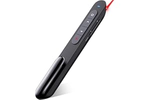 DinoFire Rechargeable Presentation Clicker 100FT Wireless Presenter Remote, Hyperlink Volume Control PowerPoint Clicker Presentation Remote, 2.4GHz USB Presentation Clicker for Mac Laptop Computer11