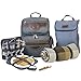 Innostage Insulated Picnic Backpack for 4, Hiking or Camping Back Pack Set with Separated Cooler Tote Bag,Movable Dinner Set Carrier,Plates,Cutlery and Waterproof Picnic Blanket