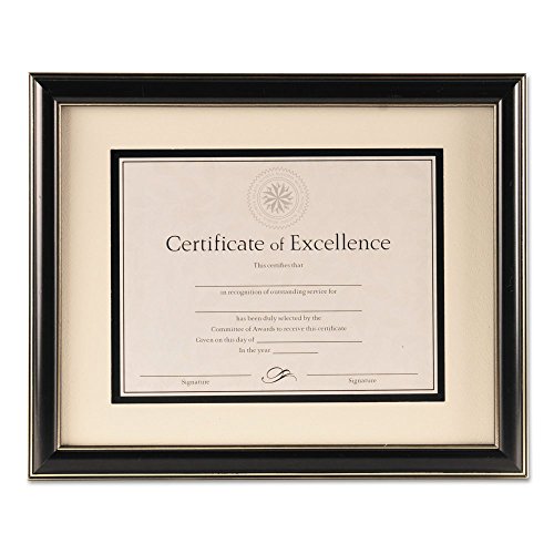DAX 11 x 14 in. Black Document Frame with Mat