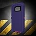 Galaxy S7 Case, ToughBox® [Armor Series] [Shock Proof] [Purple | Pink] for Samsung Galaxy S7 Case [Built in Screen Protector] [With Holster & Belt Clip] [Fits OtterBox Defender Series Belt Clip]