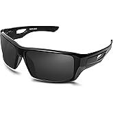 MAXJULI Polarized Wrap Around Sports Sunglasses for Big Heads Men Women UV400 Protection Sun Glasses 8232