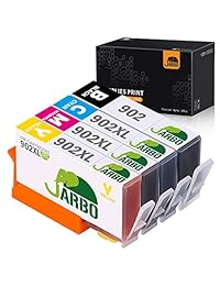 JARBO Remanufactured for HP 902 902xl Ink Cartridges, 1 Set (1 Black 1 Cyan 1 Magenta 1 Yellow), Use with HP OfficeJet 6968 6978 6958 6962 6960 6970 6979 6950 6954 6975 Printer