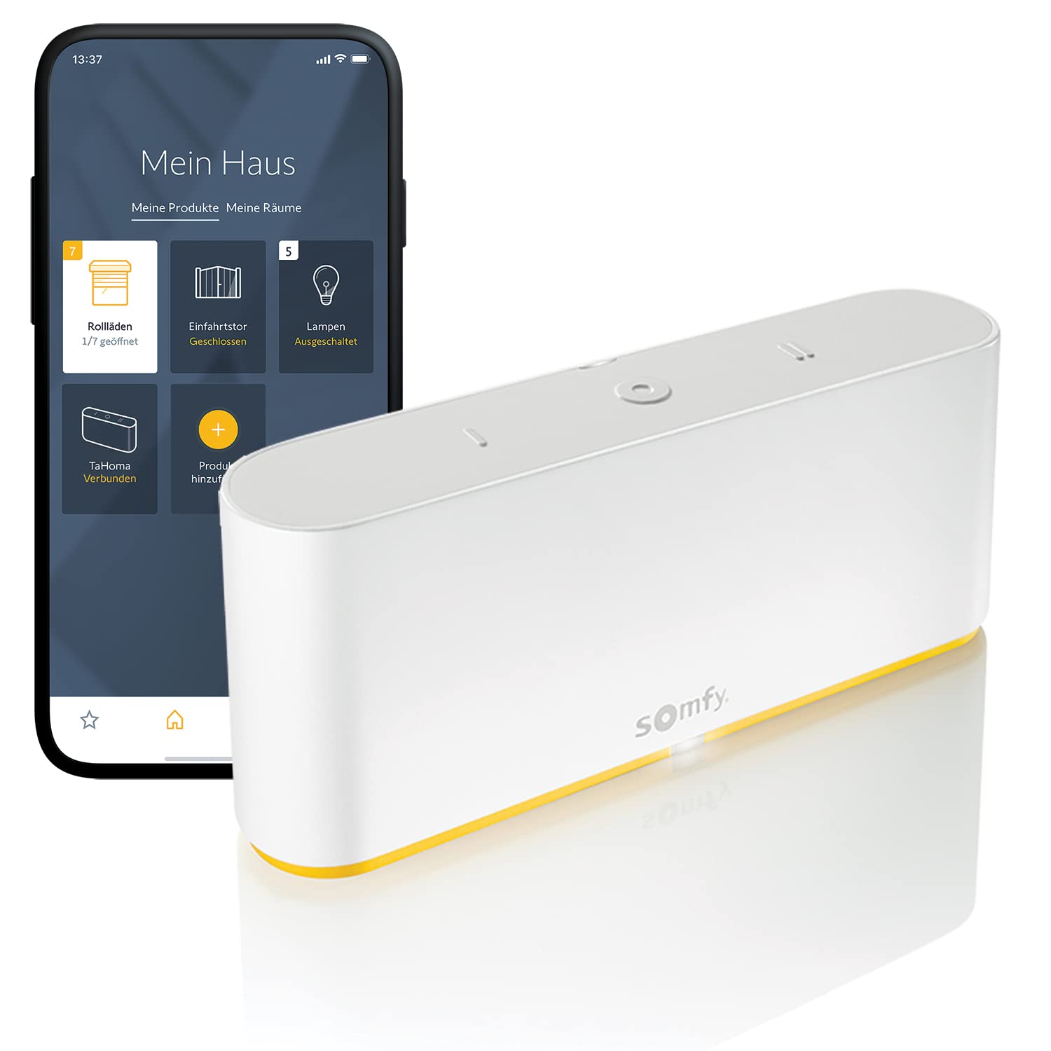 Somfy TaHoma Switch 1870595 - Smart Home Zentrale für das vernetzte Zuhause - Kompatibel mit io, RTS, HomeKit und Zigbee 3.0 - für Ihr intelligentes Zuhause - Smart Home - Einfach zu installieren