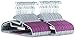 Popular Design Products 50 pc Premium Quality Easy-On Clothes Hangers - Grey with Purple Non-Slip Pads - Space Saving Thin Profile - for Shirts, Pants, Blouses, Scarves - Strong Enough for Coats