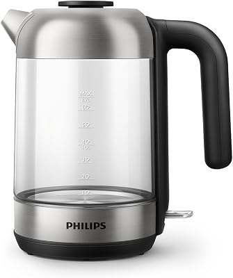 Bouilloire Électrique 5000, 1,7L, Ébullition rapide, Verre