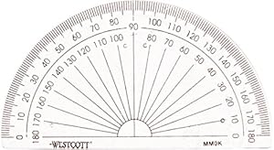 amazoncom westcott 180 protractor 4 inch