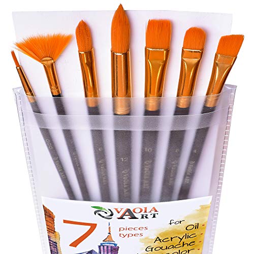 Acrylic Paint Brushes Set for Art Crafts - Face Body Makeup Painting - Watercolor Oil Brush Painting - //coolthings.us