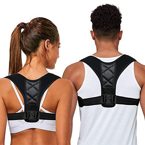 YNR Posture Corrector for Men and Women - Upper Back Brace Straightener with Adjustable Breathable Clavicle Support Effective for Neck, Back and Shoulder Pain Relief Lumbar Support (Unisex)