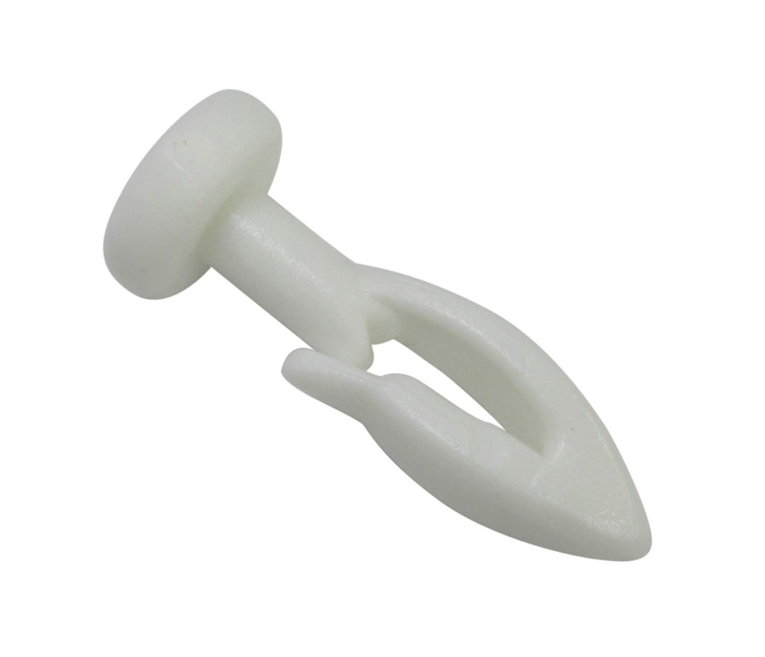 Gardinia Glider With Hook For GE and P2U Curtain Rail Models, Universally Applicable, 30 Pieces, Plastic, White, 108