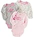 Calvin Klein Baby Girls' 3 Packs Bodysuit