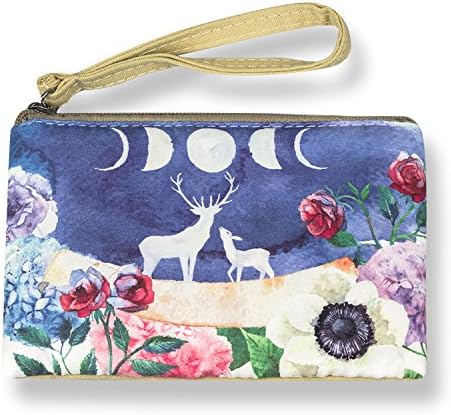 Coin Purses Retro Canvas Small Wallet Pouch For Key Money Changes Case Bag Gift Day Clutch With Zipper (Colorful)