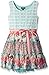 ZUNIE Girls' Lace to Chiffon Mixed Print Dress