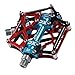 ROCKBROS Mountain Bike Pedals Flat Bicycle Pedals Platform Cycling Sealed Bearing Aluminum 9/16 Pedals for Mountain Bike MTB BMX