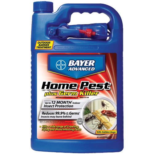 Bayer Advanced 700480 Home Pest Plus Germ Killer Indoor and Outdoor Insect Killer Ready-To-Use, 1-Gallon