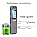 Voice Recorder - 1100mAh Rechargeable Dictaphone Sound Audio Recorder, 8GB Voice Activated Recorder with MP3 Player, Music Rewind, Password, A-B Repeat, Memory Expansion (Sliver)