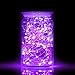 ITART Purple Fairy Lights Plug in Outdoor LED String Lights with Power Adapter UL Certified for Garden Patio Wedding Party Bedroom DIY Decoration