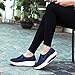 L LOUBIT Women Wedge Shoes Breathable Mesh Platform Sneakers Slip On Comfort Tennis Walking Shoes 1608 Blue 41
