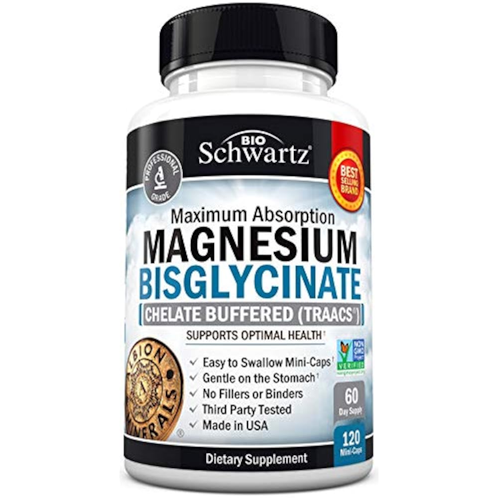 Magnesium Bisglycinate 100 Chelate NoLaxative Effect. Maximum