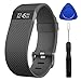 Zerofire for Fitbit Charge HR, Replacement Accessories Strap for Fitbit Charge HR/Charge HR/Fitbit Charge HR Accessories/Fitbit Charge HR 1/ Charge HR Fitbit, Large,Black