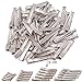 CÉLLOT Alligator Hair Clips, CELLOT 50pcs Metal Alligator Clips Silver Hair Clips,Sprong Bulk Hair Grips for Hair Bows Making Crafts