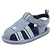 Kuner Baby Boys and Girls Canvas Rubber Sloe Outdoor Non-slip Sandals First Walkers (14.5cm(18-24months), Grey)
