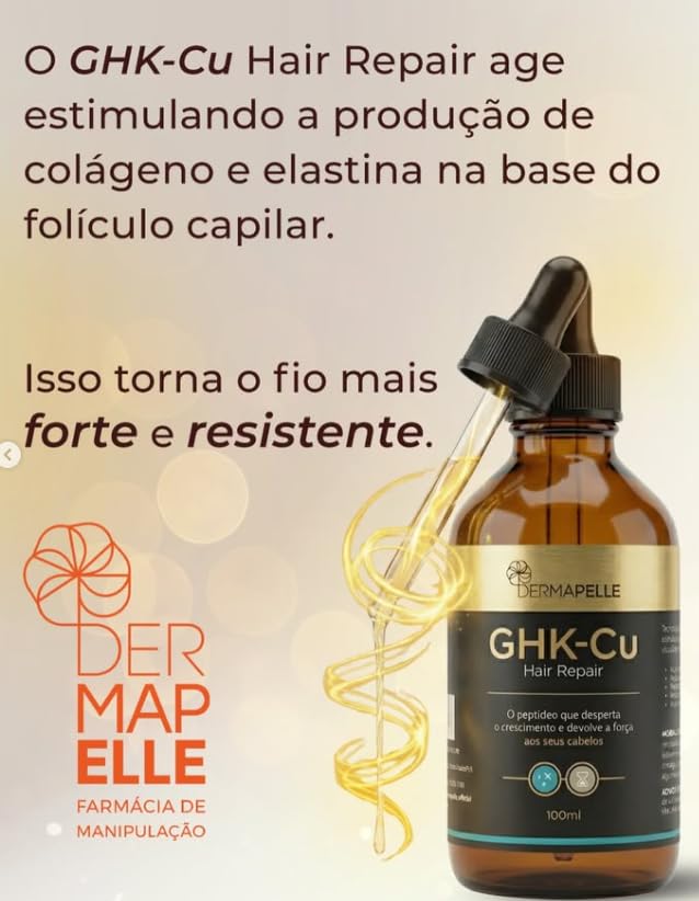 Tônico Capilar Peptídeos De Cobre GHK-Cu Hair Repair 100mL