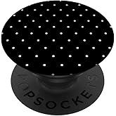Black Polka Dot PopSockets Adhesive PopGrip