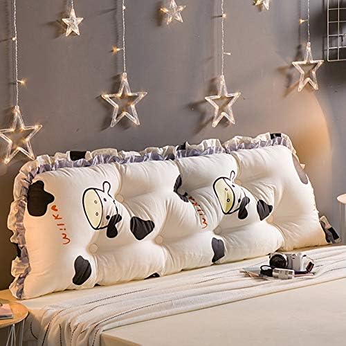 Wgang Korean Version of Cotton Headboard Large Cushion Soft Bag Removable Wash Bed Cotton Large Back Sofa Long Pillow Bed Back (Color : L, Size : 120cm)