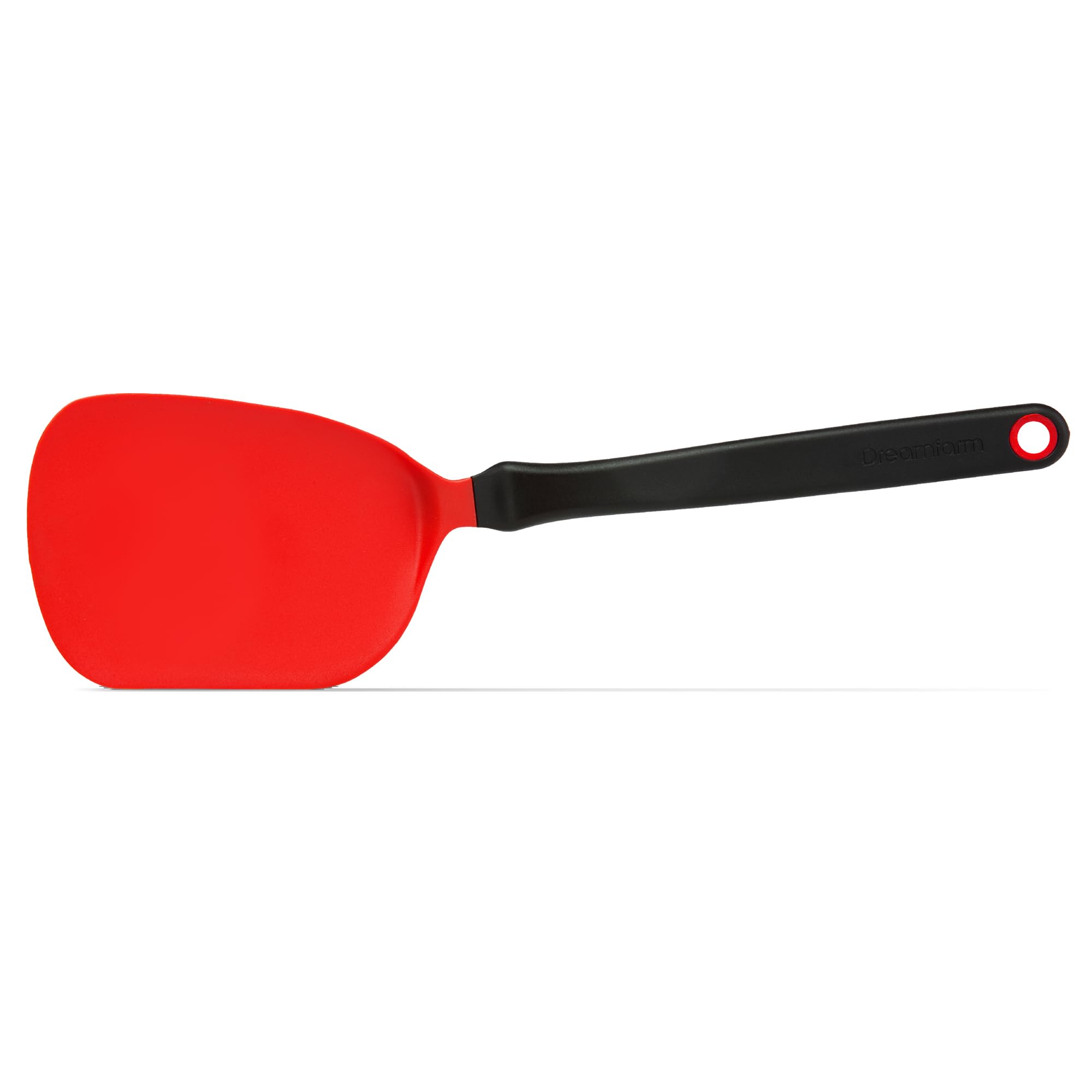 Dreamfarm Chopula Non-Stick-Safe Super-Flexible Sit-Up Spatula with Strong Flat Edge to Separate Food - 12" Red