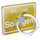 Cell Phone Ring Holder Yellow Road Sign Welcome To
