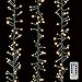 Christmas Cluster Lights 20 Foot Garland with 600 Warm White Lights on Green Wire with Remote Control - Raz Exclusive Twinkle Function